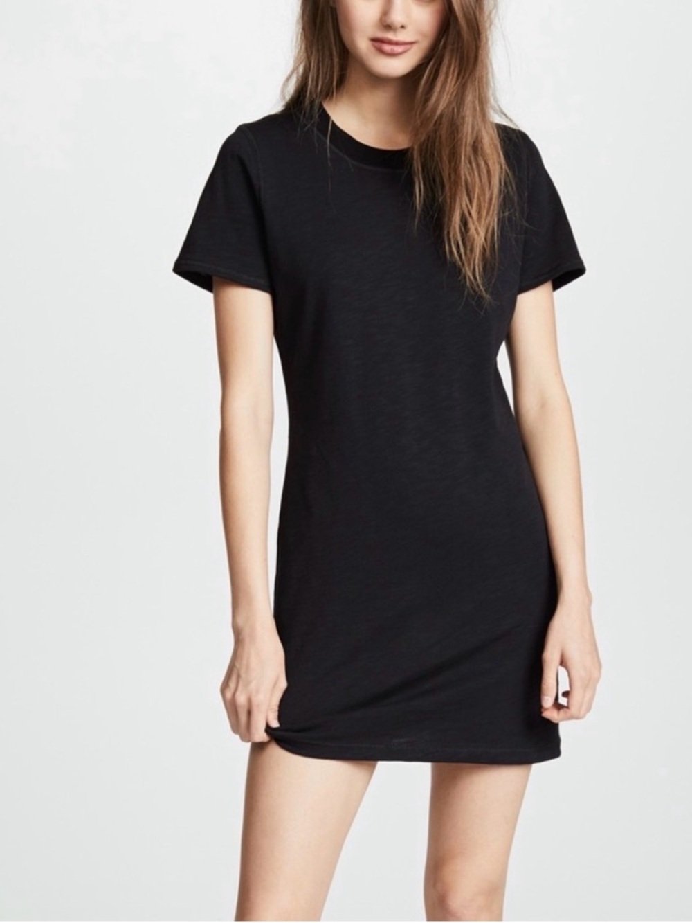 rag & bone Black Short Sleeve Shift Dress